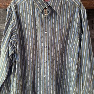 Robert Graham Button Down Shirt Size XL